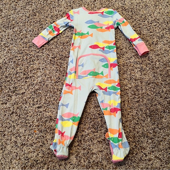 The Beaufort Bonnet Company Noelle’s Night Night French Leaves Fishes, 18/24 m - Picture 3 of 4